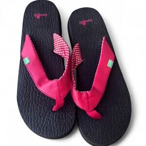 Sanuk donna red and red